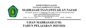 LINK SOAL UJIAN MADRASAH MTs AN NAJAH PEKANBARU 2025/2026